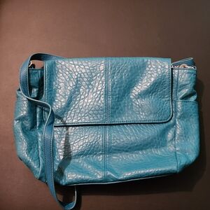 Jewell By Thirty-one Blue Leather Shoulder Bag